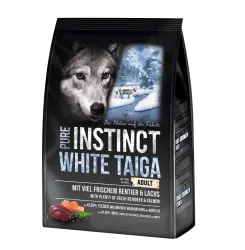 PURE INSTINCT WHITE TAIGA mit Rentier, Lachs für Hunde 4 kg