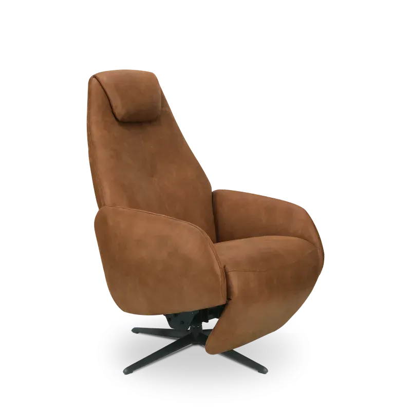 Relaxfauteuil Davoli - handmatig - microleder Oxx Camel - OP=OP