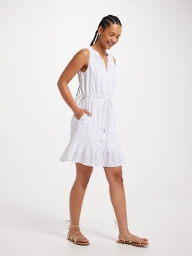 Just Jeans Alice Tie Waist Tiered Dress