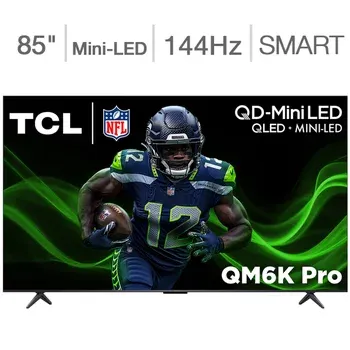 TCL 85" Class - QM6K Pro Series - 4K UHD QD-Mini LED Smart TV - Allstate 3-Year Protection Plan Bundle Included for 5 Years of Total Coverage*