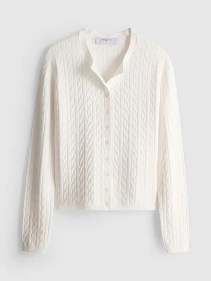Gilet en maille torsadée