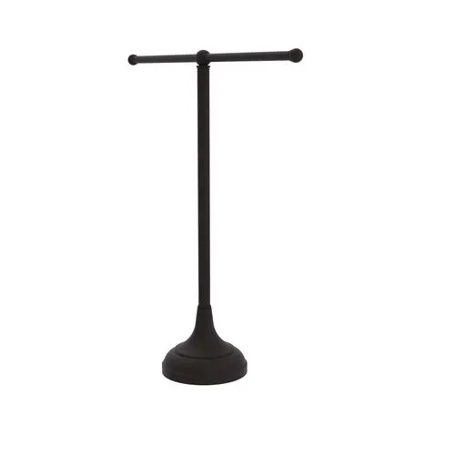 Allied Brass 20" Oil-Rubbed Bronze Freestanding 2-Arm Towel Holder