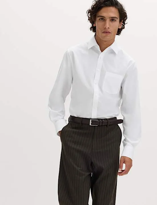 3 Pack Regular Fit Easy Iron Long Sleeve Shirts