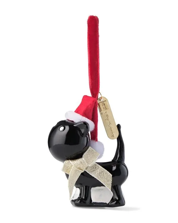 Siepie kersthanger 7x4.3x8.2cm glas kerstmuts