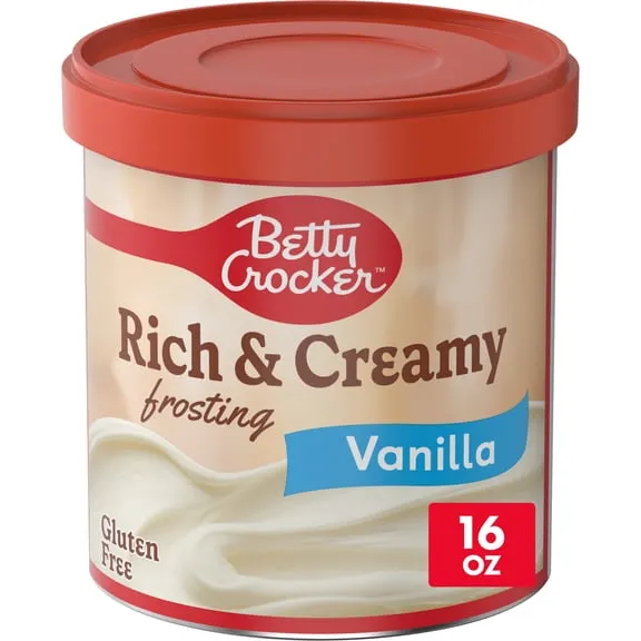 Betty Crocker Rich and Creamy Vanilla Frosting, Gluten Free, 16 oz $1.96 12.3 ¢/oz