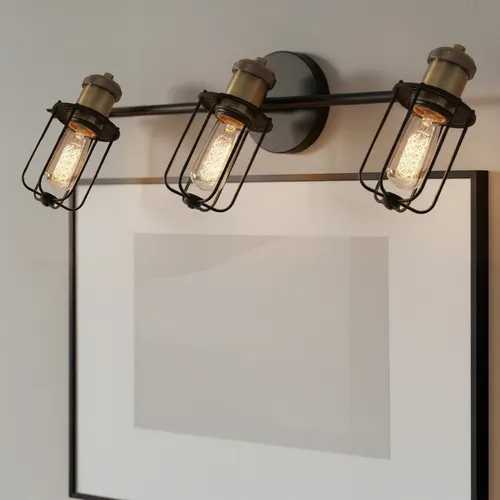Canarm Inc. Vox Black & Gold 3-Head Fixed Track Light