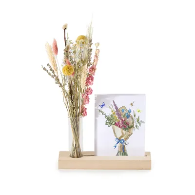 Brievenbus | Droogbloemen plankje Bloeiend