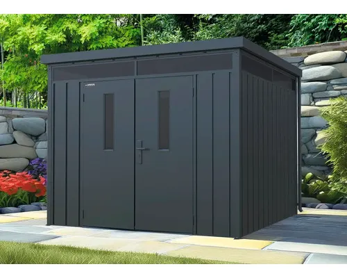 Systémový zahradní domek Konsta Premium 7,5m2 274x274 cm černý