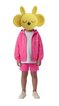 SPORTY EMBOSSED TEXT ZIP-UP HOODIE