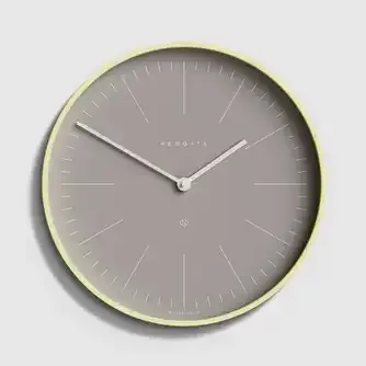 Newgate Mr Clarke Clock Pale Wood Clay Grey Dial