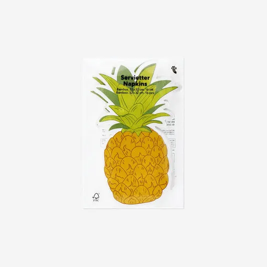 Pineapple napkins - 16 pcs