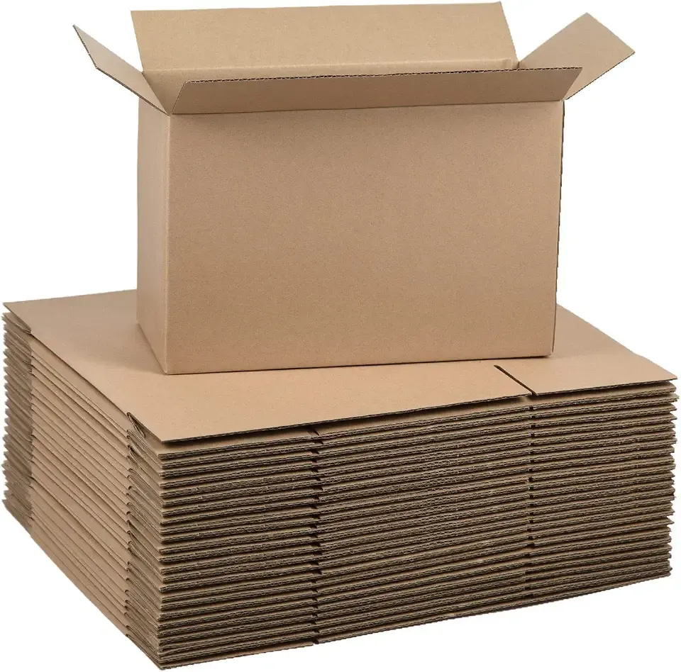 12x8x5 Inches Shipping Boxes, Brown Corrugated Cardboard Boxes for Small Bussiness, 25 Pack