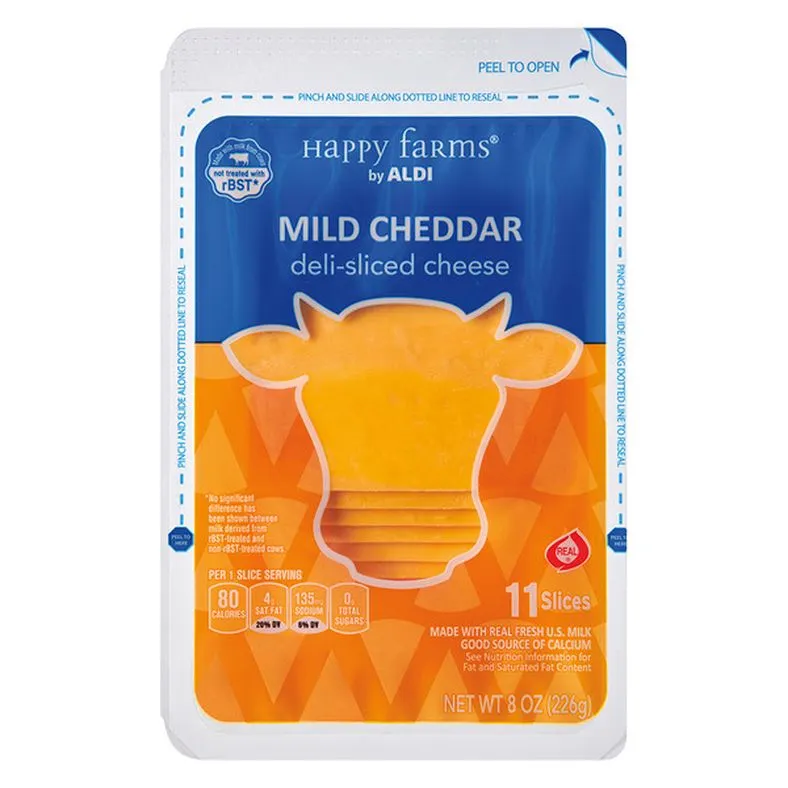 Happy Farms Deli Sliced Mild Cheddar Cheese