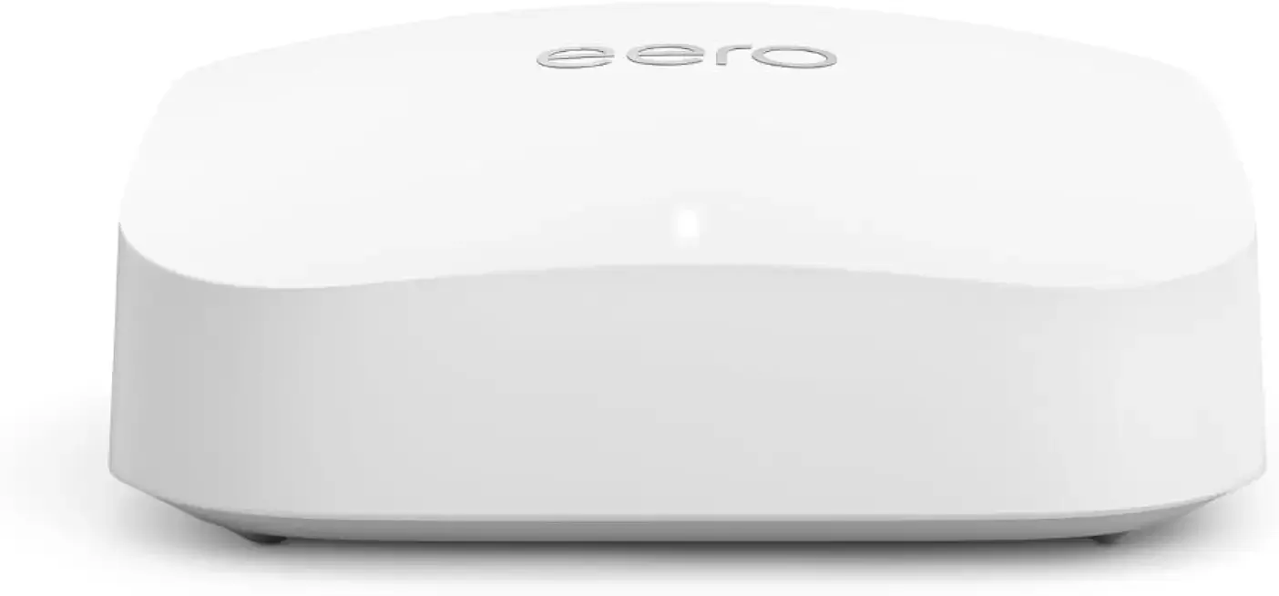 Amazon eero Pro 6E mesh wifi router - Supports internet plans up to 2.5 Gbps, Coverage up to 2,000 sq. ft., Connect 100+ devices, 1-pack