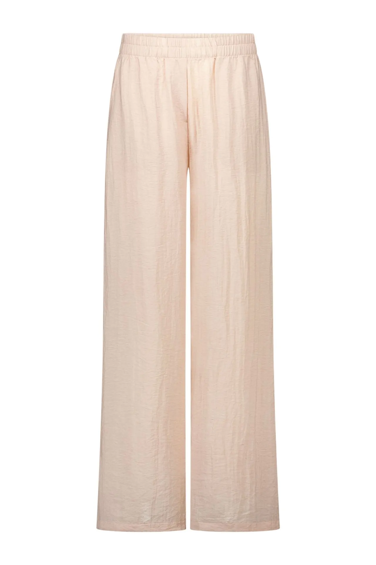 Wide fit broek | Perzikkleurig