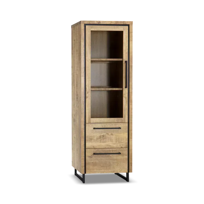 Vitrinekast (1 deur) Sheridan - Mango