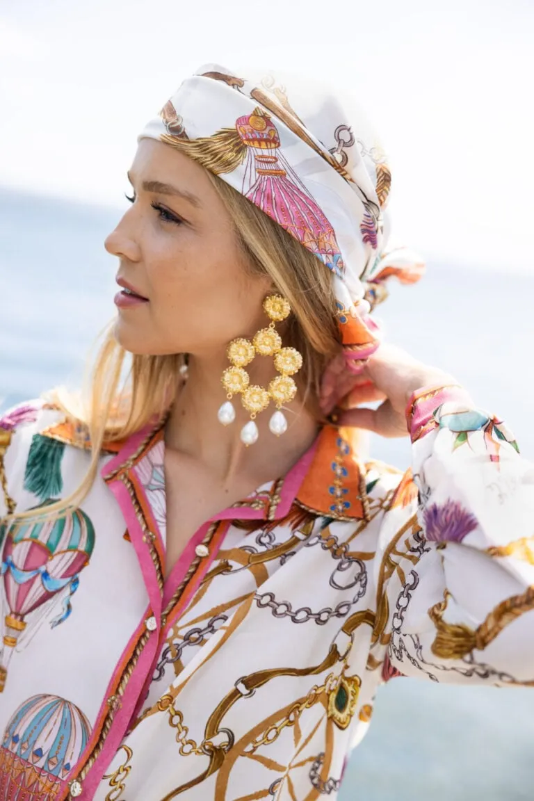 Cleo Silk Top - Hvit