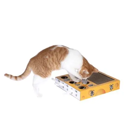 TIAKI Jouet pour chats Whack-a-mole 2 en 1