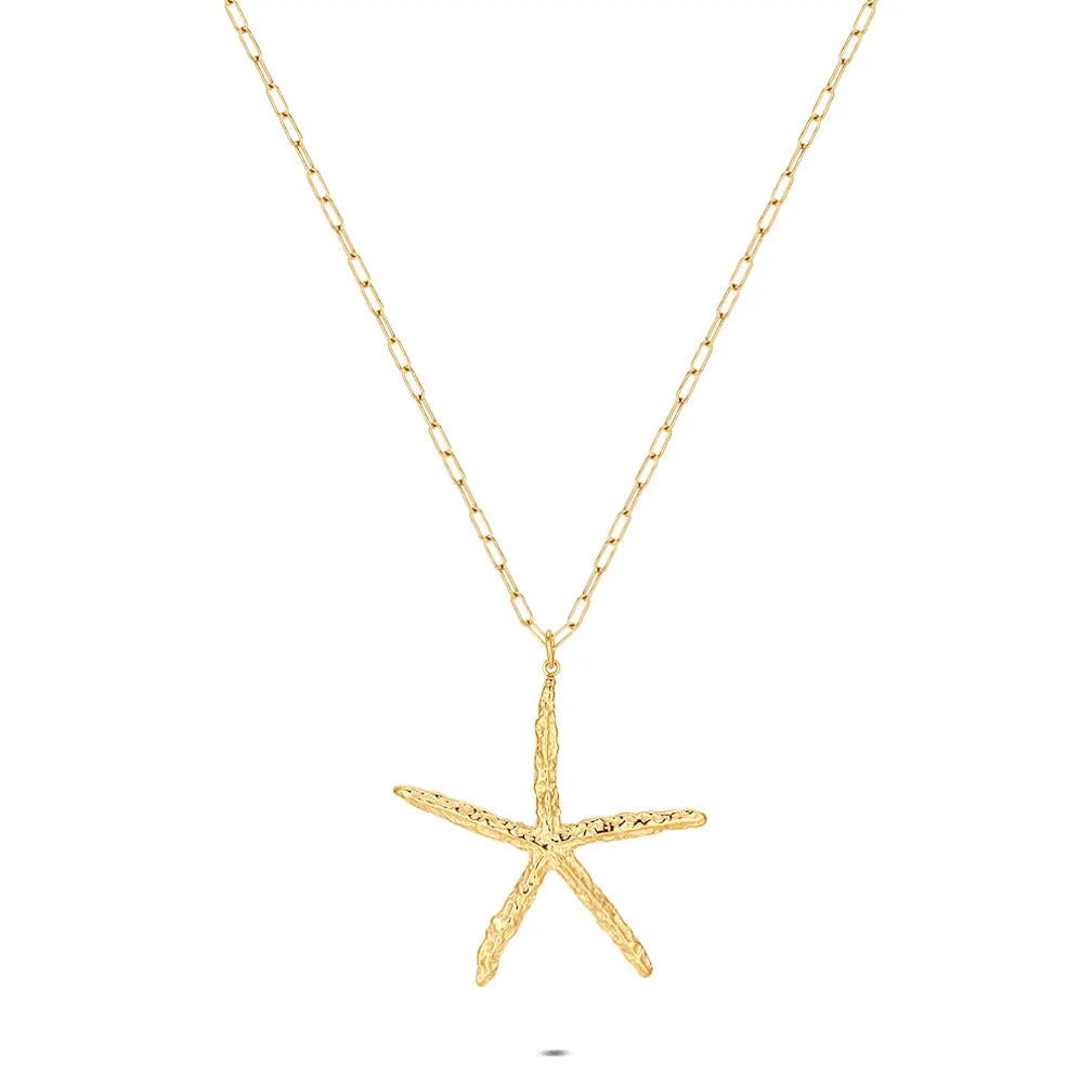 Halsketting in edelstaal, ster