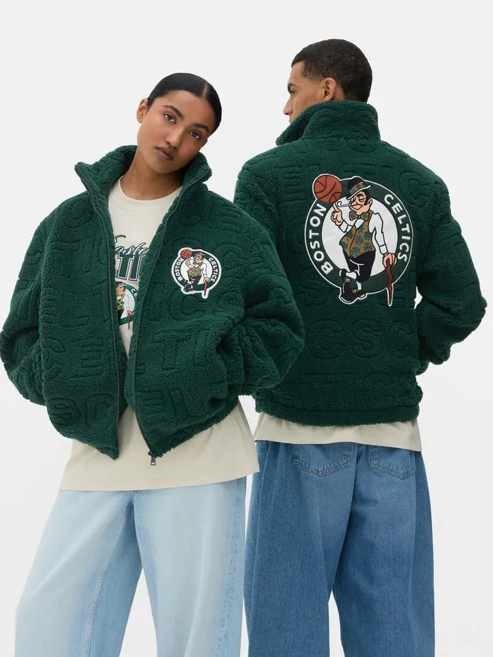 Pull molletonné zippé NBA Boston Celtics