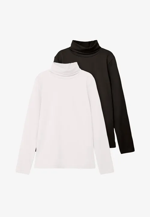 Turtleneck 2-Pack - Topper langermet - white alyssum