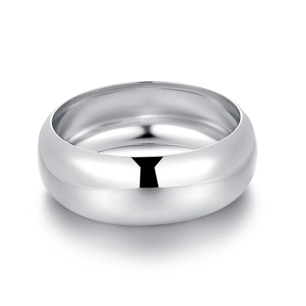 Armband in edelstaal, gladde band