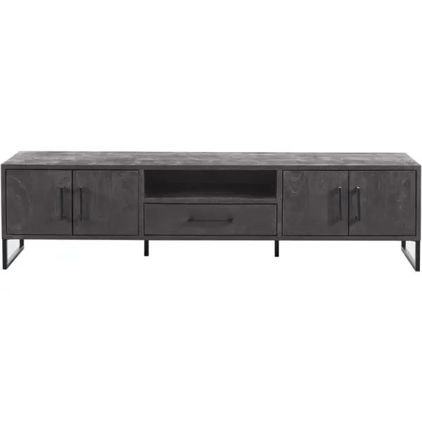 TV-meubel Piastra 188 cm zwart
