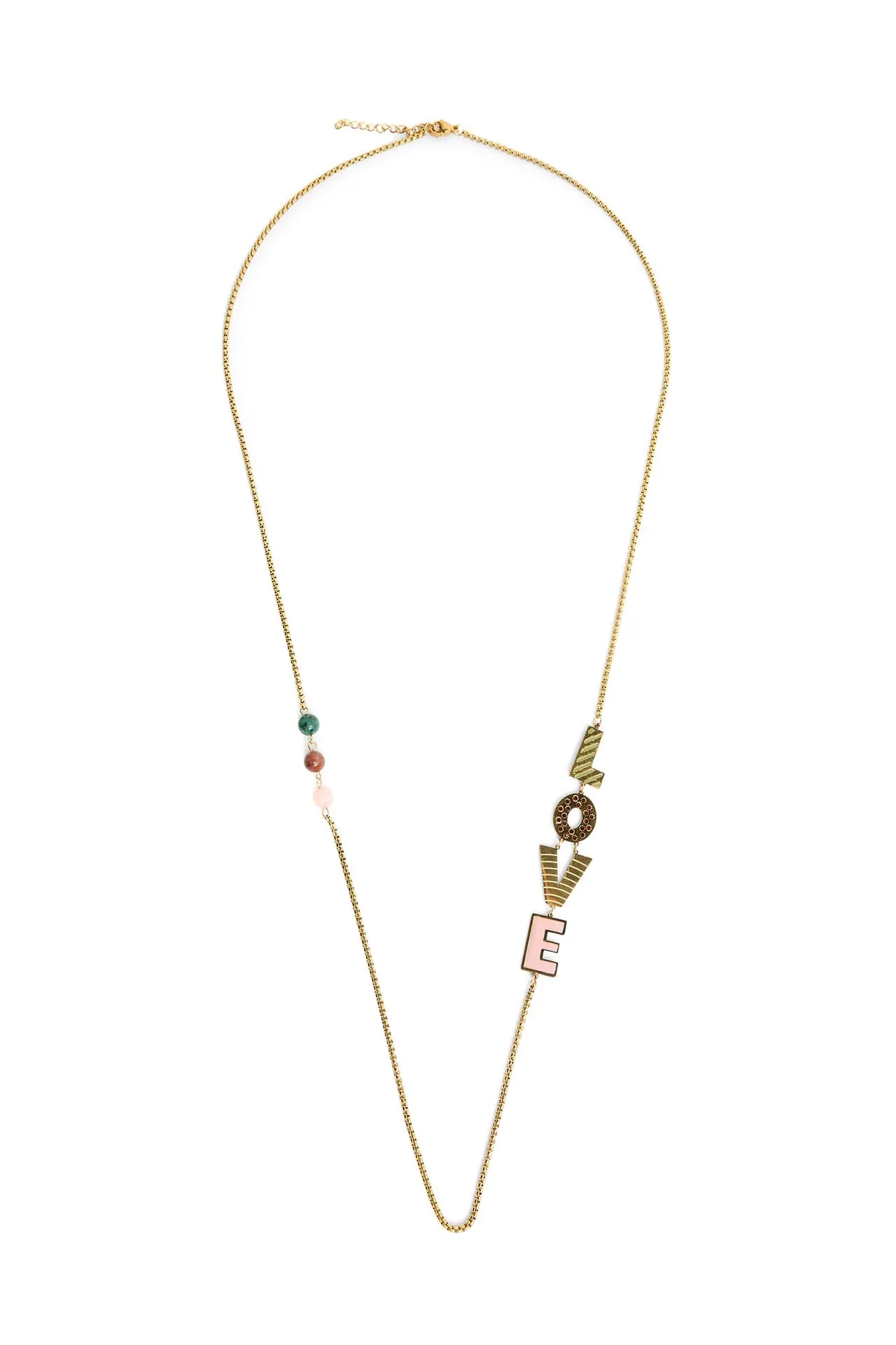 Goudkleurige ketting LOVE