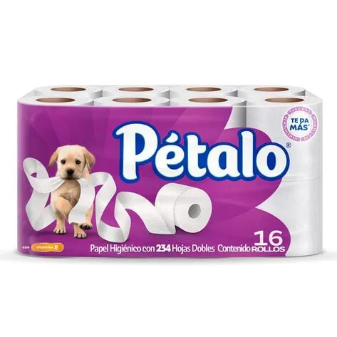 Papel Higiénico Pétalo Ultra Jumbo 16 Rollos 234 Hojas Dobles