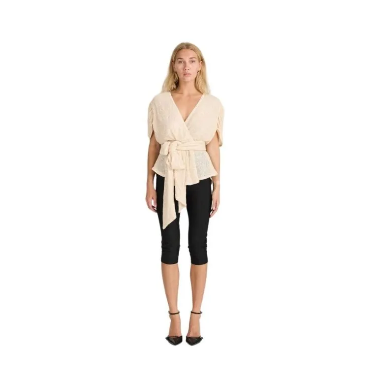 Frederikkerv Seq Blouse - Kremhvit