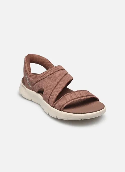 Platte sandalen SLIP-INS Go Walk Flex Sandal - Enticing dames bruin