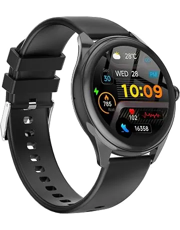 Smart Watch for Men, 1.39" HD Touchscreen Smartwatch with 120 Sports Modes, AI Voice Assistant, Heart Rate/Sleep Monitor, Bluetooth Call & Music Control Fitness Watch for iPhone/Android (Black)