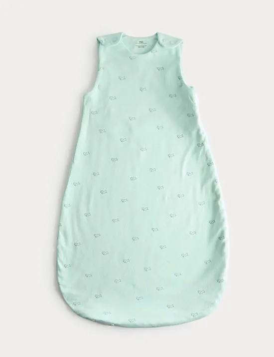 Schlafsack aus reiner Baumwolle mit Hunde-Print und einem Tog-Wert von 1,0 (0–3 J.)