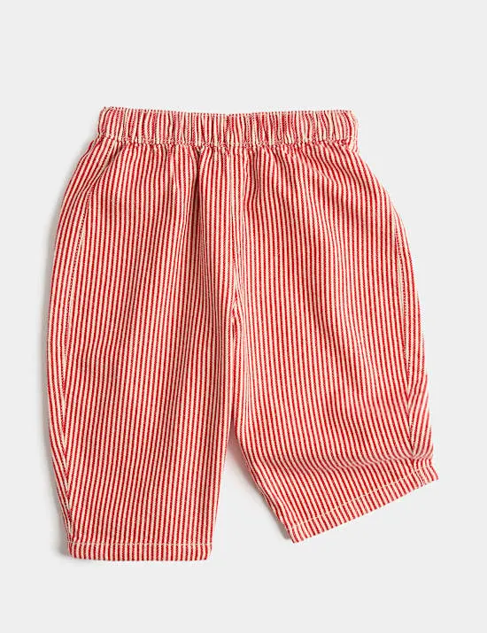 Striped Elasticated Waist Trousers (0-3 Yrs)