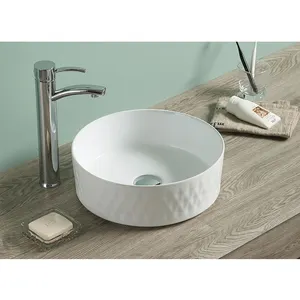 Lavabo sobre encimera Infinitio 36 x 36 x 12 cm sin rebosadero, blanco brillo (SATINF3636)