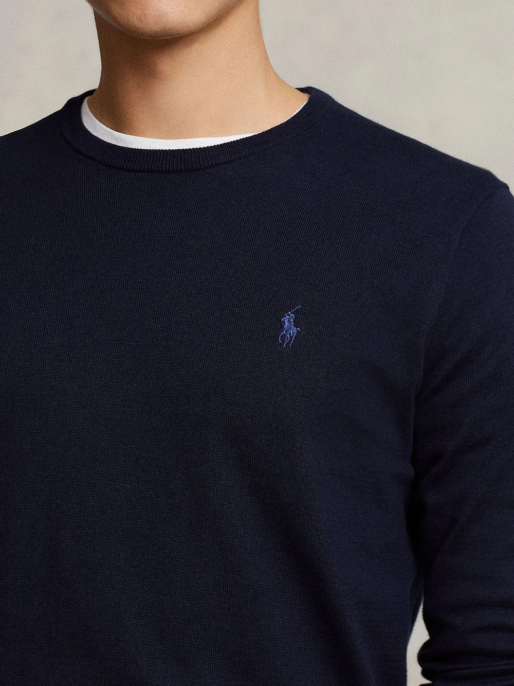 SLIM FIT COTTON SWEATER