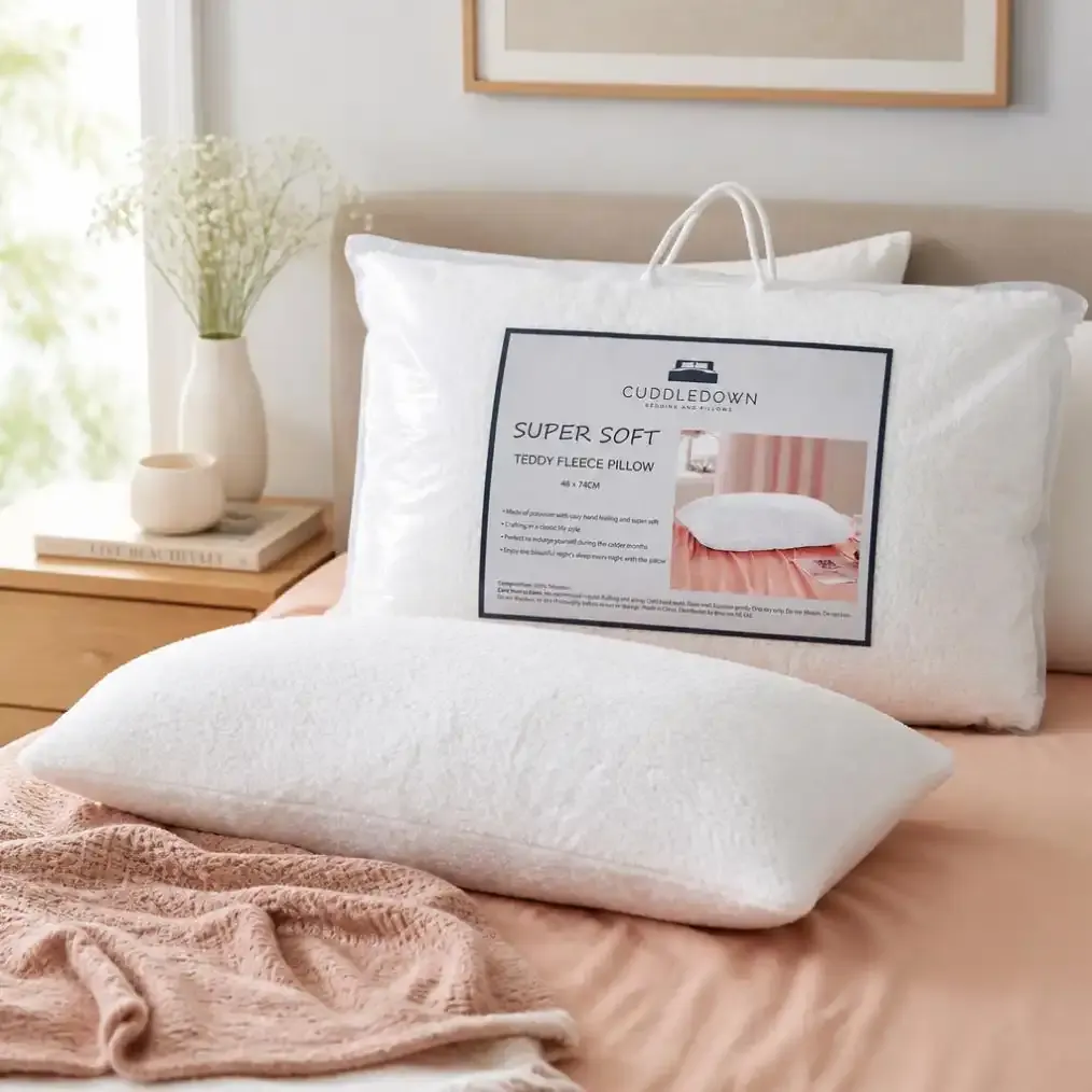 Cuddledown Teddy Fleece Pillow