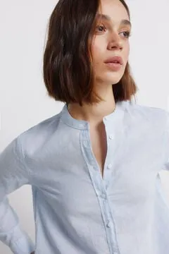 Camisa manga larga mao lino