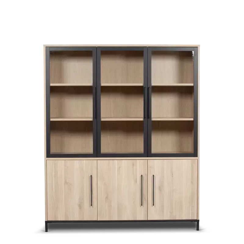 Vitrinekast (3 deuren) Woodbridge
