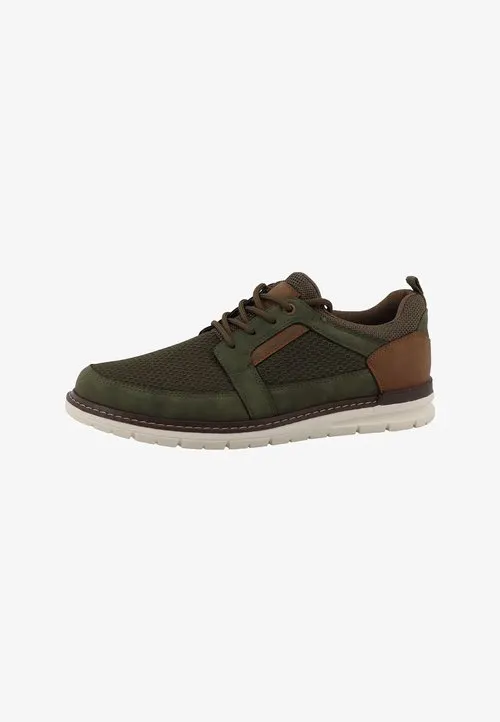 SNEAKER LOW - Casual snøresko - khaki
