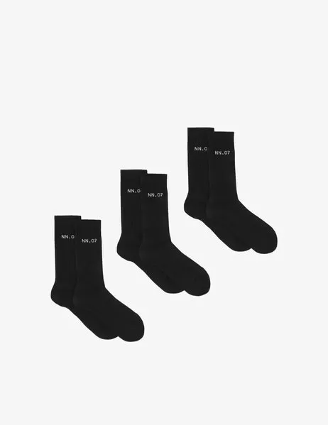 Tennis Socks 9184 3-Pack Black