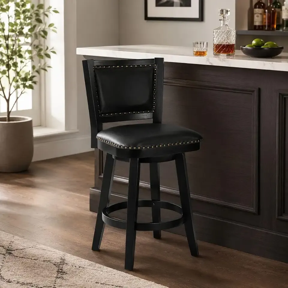 Broadmoor Counter Height Swivel Stool - Black