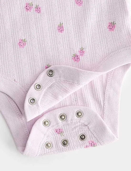 3er-Pack gemusterte Bodys aus reiner Baumwolle (3 kg – 3 J.)