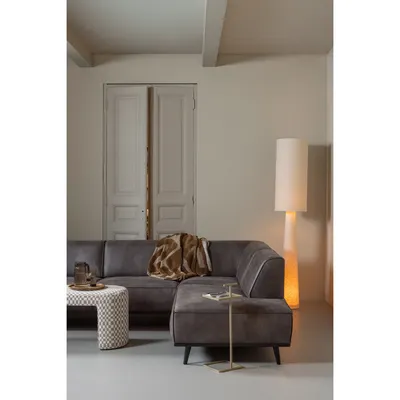 Statement Hoekbank Links - Bouclé - Beige