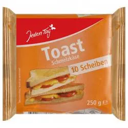 Jeden Tag Schmelzkäse-Scheiben Toast