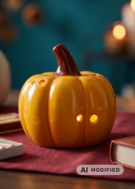 Luminous pumpkin with LED light