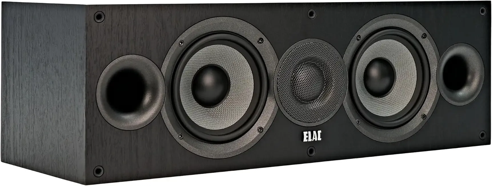ELAC Debut 2.0 C5.2 Center Channel Speaker, Black - 1” Cloth Dome Tweeter & Dual 5.25” Aramid Fiber Woofers - 2-Way Bass Reflex - Up to 35,000 Hz Response
