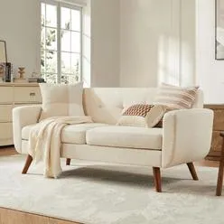 Tbfit 65"" W Loveseat Sofa Mid Century Modern Decor Love Seat Couches for Living Roo...