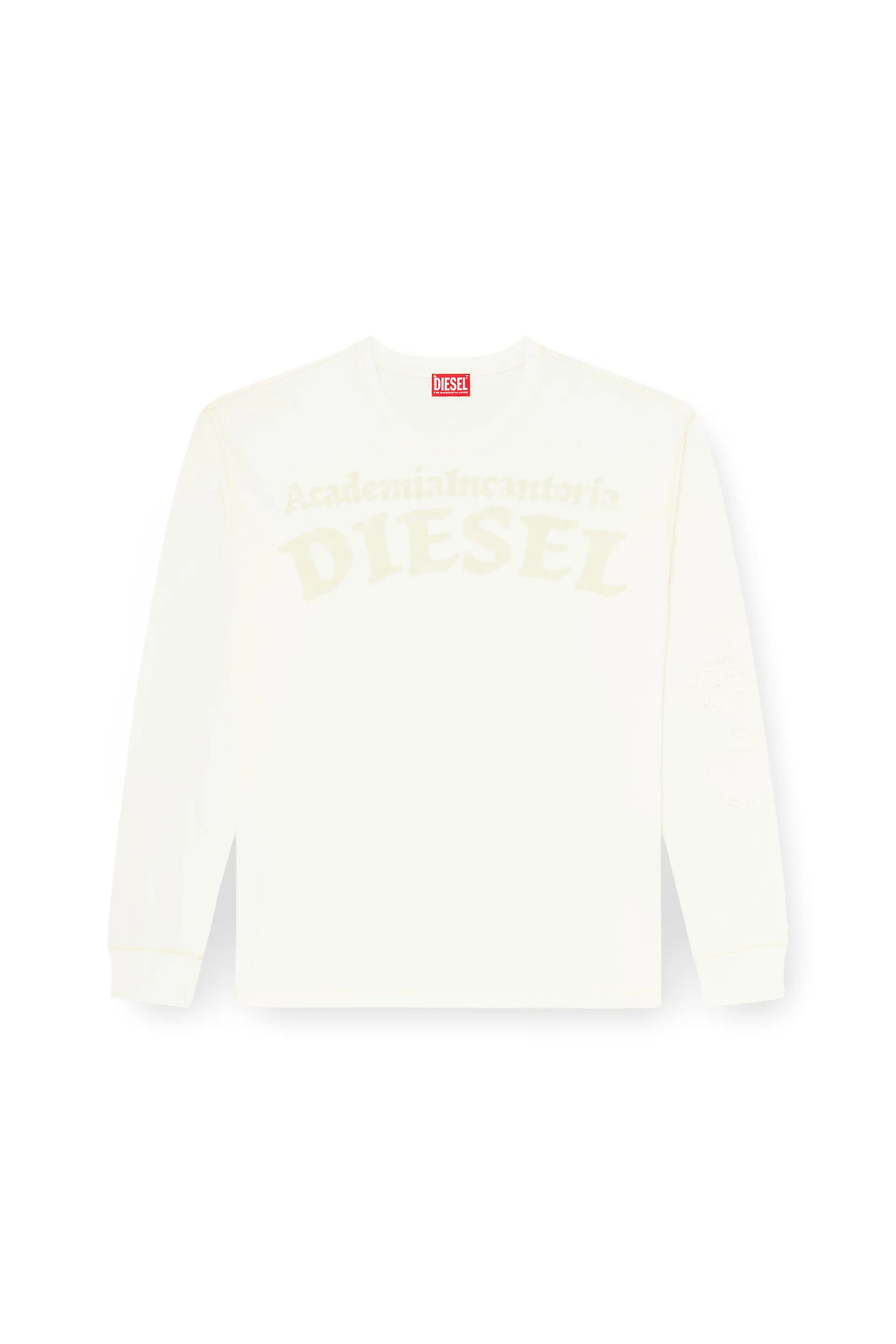 Long-sleeve T-shirt with prints and patches