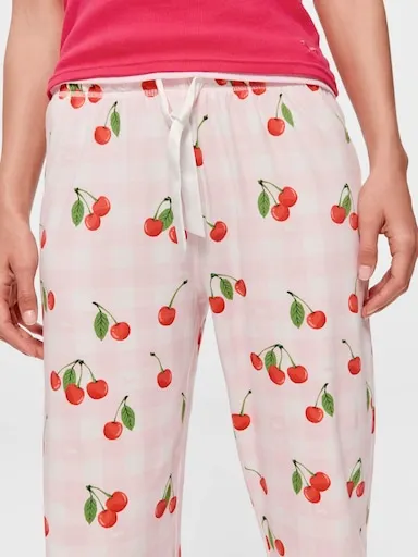 Cherry Gingham Easy Pj Pant